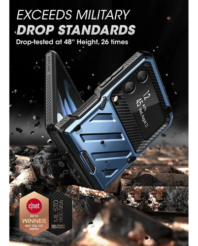 Case Supcase Para Galaxy Z Flip3 Protector 360° C/ Gancho Nv