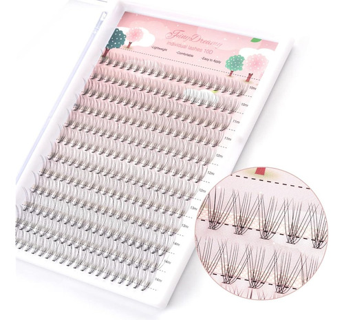 10d Lash Clusters 240pcs Extensiones De Pestañas Individuale