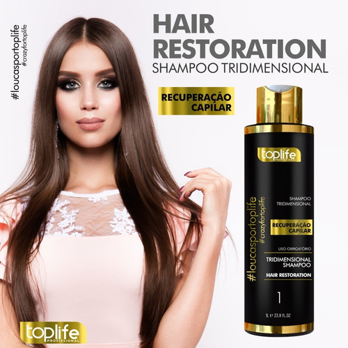 Shampoo Para Cabelos Quimicamente Tratados 1 Litro Sem Sal