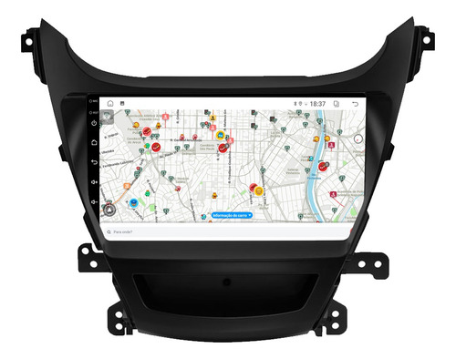 Multimidia Elantra 12/14 9p Android 14 Carplay 4gb 64gb