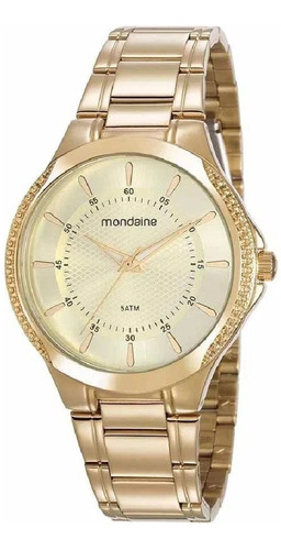 Relógio Mondaine Feminino Dourado 99398lpmvde1