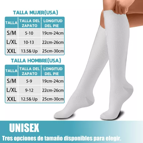 9pares Calcetas De Compresión Hombre Mujer Calcetines Largas