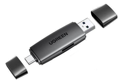 Leitor De Cartão 2 Em 1 Ugreen 80191 Usb A + Usb-c