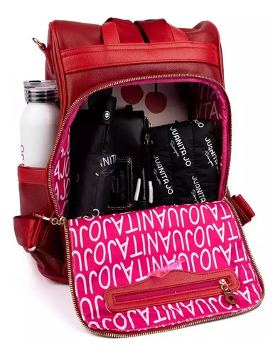 Mochila Belen Antirrobo Viaje Juanita Jo Mujer Xl Prune Moda Rojo