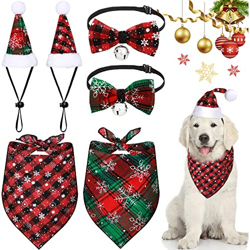 Conjunto De 6 Atuendos De Navidad Perros Que Incluye 2 ...