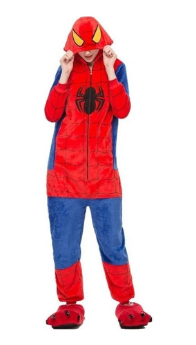 Kigurumi Pijama De Spiderman Hombre Araña Soft Polar Plush