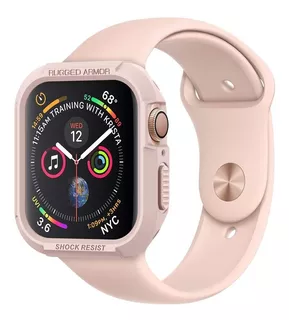 Case Spigen Rugged Armor Para Apple Watch 45mm Series 7 Rose