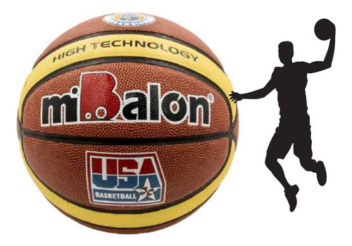 Pelota Mibalón Básquet Pu 5 High Technology