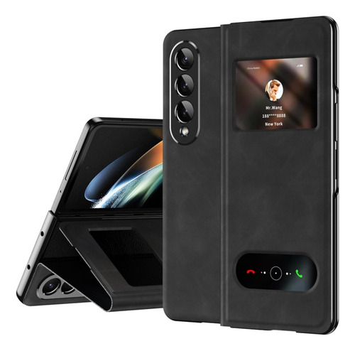 Funda De Piel Window View Para Samsung Galaxy Z Fold3 5g