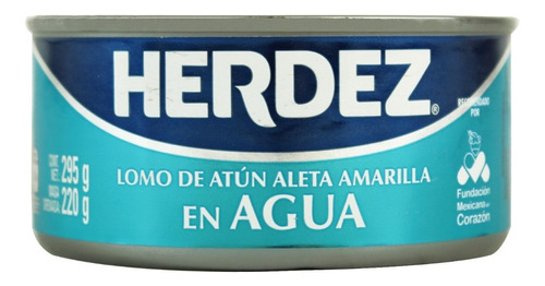 Atún Herdez Aleta Amarilla En Agua 295 Gr