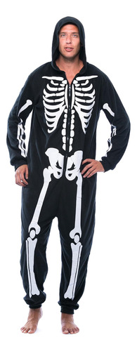 Disfraz De Esqueleto Para Adulto/talla L/negro
