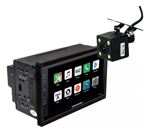 Autoestereo Pantalla Bluetooth Audiobahn Aa710 Mirror Link