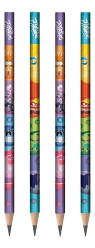 Lápis De Escrever Divertidamente 2 Disney C/ 4 Unidades Marcação Kit 01