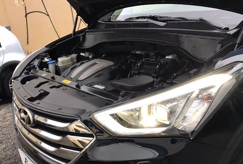 Imagem 25 de 25 de Santa Fé 3.3 V6 4x4 Aut Preto + 7 Lug + Teto Solar Ano 2014