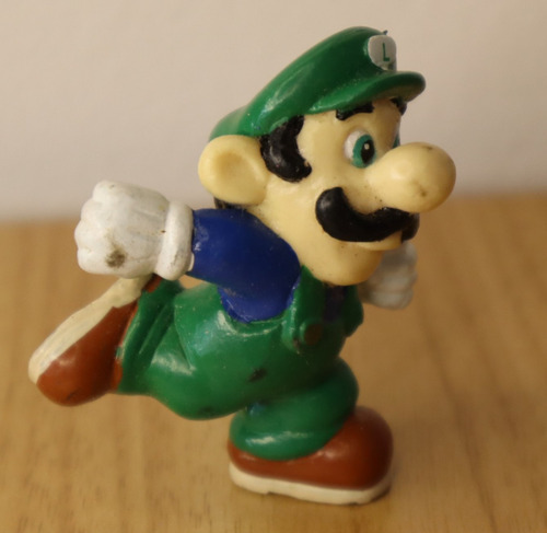 Luigi 1989 Mario Bros Figura Mini Nintendo Applause (Usado)