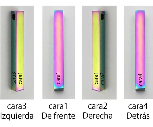 Imagen 7 de 9 de Llavero 4 Caras Texto Grabado Láser Personalizado 1065