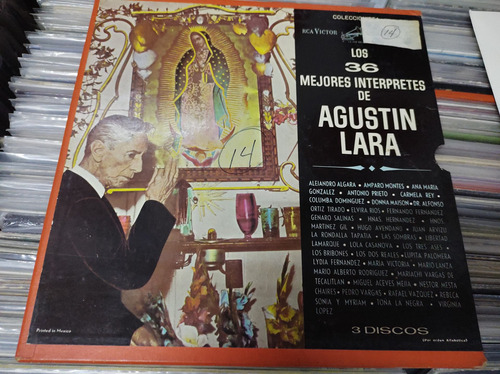 Agustín Lara 36 Interpretes Compilación 3xlps Vinyl,lp