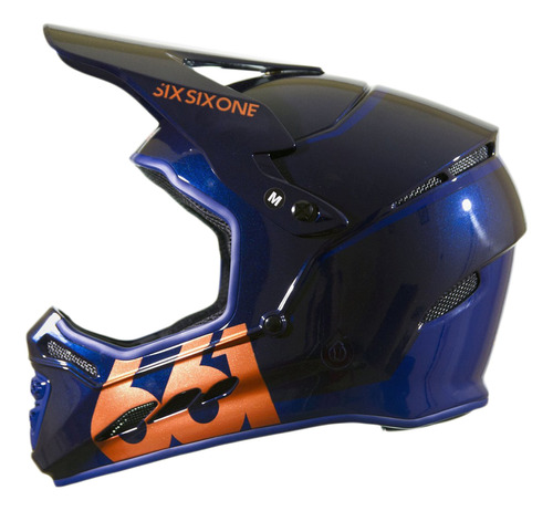 Casco Sixsixone Reset Full Face Helmet, Midnight Copper, Xl