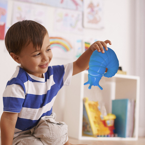 Un Juguete Infantil Fidget Slug Impreso En 3d, Amigable Y Ar