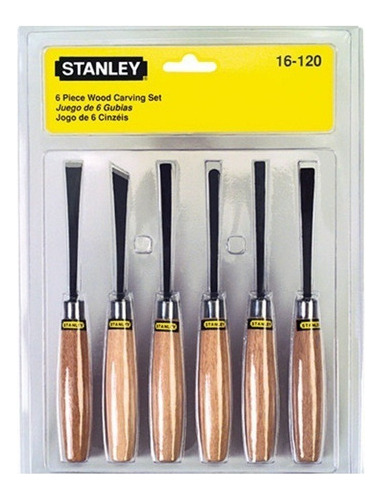 Juego 6 Piezas Set Profesional De Gubias Stanley 16120