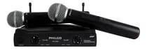 Comprar Set 2 Micrófonos Inalámbricos Uhf Portables Philco Wu828