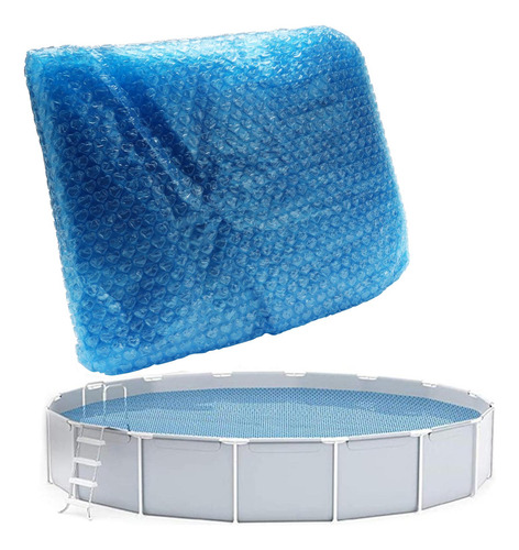 La Cubierta Solar Azul Para Piscinas Cubre Los Paños De Nata