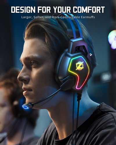 Gaming Headset For Xbox One Series X/s Ps5, Ps4, Pc Switch