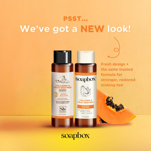 Shampoo E Condicionador Soapbox Collagen Para Cabelos Secos