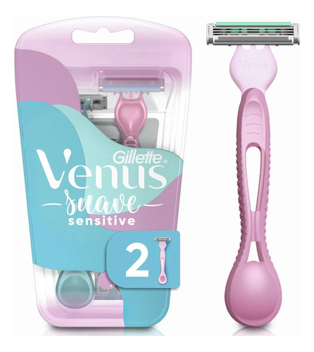 Máquina De Afeitar Desechable Venus Suave Sensitive  2 Un