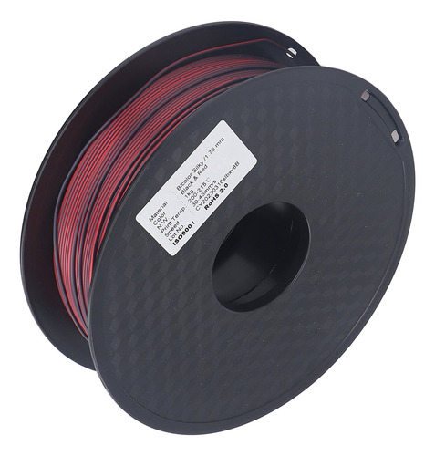 Consumível De Filamento Pla Para Impressão 3d 1,75 Mm, Preto
