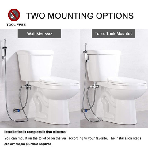 Imagen 3 de 6 de Juego De Bidet Premium Mini Regadera Con Sus Accesorios