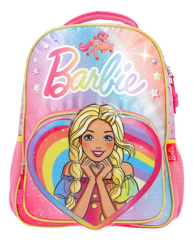 Mochila Escolar Primaria Barbie Corazón Yadatex Keepack