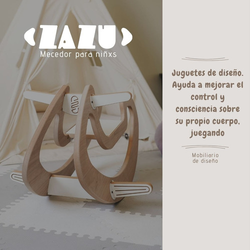 Imagen 3 de 10 de Mecedora/balancín De Madera Infantil Diseño- Envío Gratis