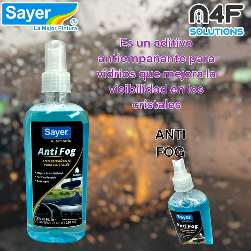 Anti Fog Sayer Anti Empañante Para Cristales Ka-0610 2 Pza