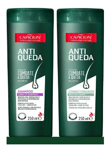 Kit Shampoo E Cond. Capicilin Antiqueda Cabelos Normais