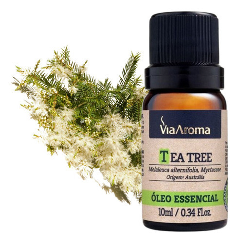 Óleo Essencial Melaleuca Tea Tree 10ml Via Aroma Natural