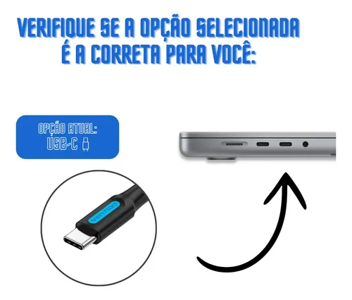Cabo Usb C Para Pioneer Xdj R1 / Rr / Rx / Rx2 / Rx3 / Xz