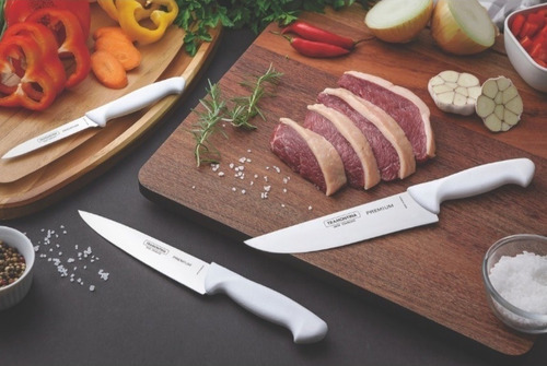 Cuchillo 4 Pulgadas Para Legumbres Tramontina Mango Blanco