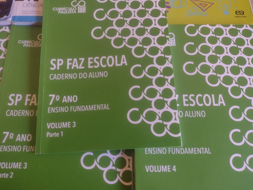 8 Livro 7° Ano 2022 Conquista Matemática + 6 Cadernos (Usado)