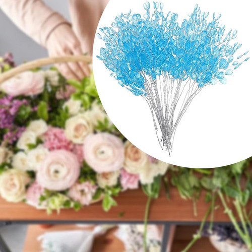 30 De Flores Artificiales Hechos A Mano Con Forma De Azul
