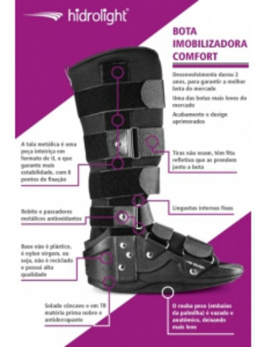 bota imobilizadora comfort