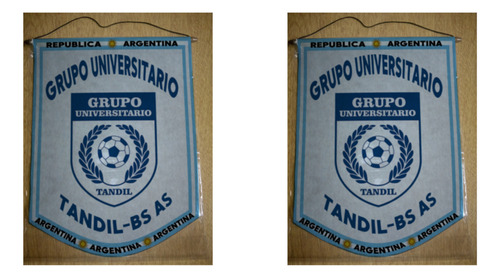 Banderin Grande 40cm Grupo Universitario Tandil