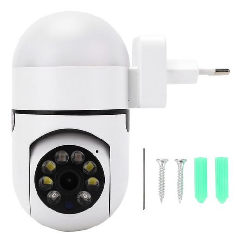 Cámara Wifi, Visión Nocturna Inalámbrica, 360°, 2 Mp, Led De