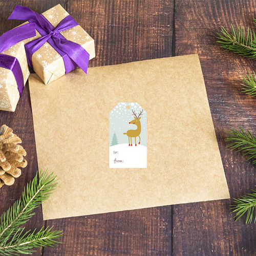 Pegatinas De Feliz Navidad, Sobres, Pegatinas De Sellado,
