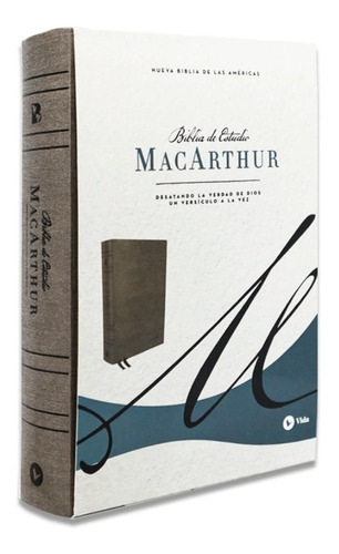 Biblia Nbla De Estudio Macarthur Tapa Dura Tela Gris