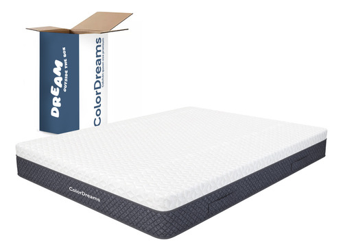 Colchon Queen en caja Colordreams Memory Foam tecnologia Comfortfoam descanso perfecto 5 capas de espuma alta densidad 190x150x23cm