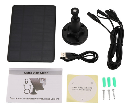 Panel Solar Para Cámara De Rastreo Con Batería 5000mah