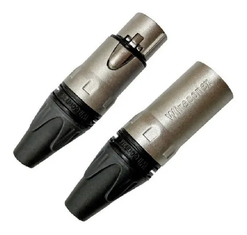 comprar 20 - Plug Conector Xlr Wireconex (10 Machos + 10 Fêmeas)