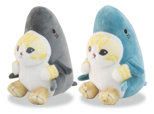 2pcs Tiburón Gato Muñeco Peluche Juguete Regalo Para Niños