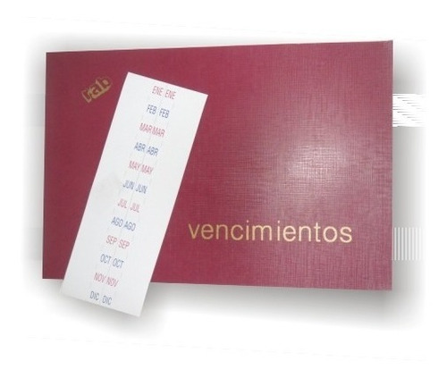 Libro De Vencimientos Rab Tapa Flex. X 32 Paginas ( 2326 )